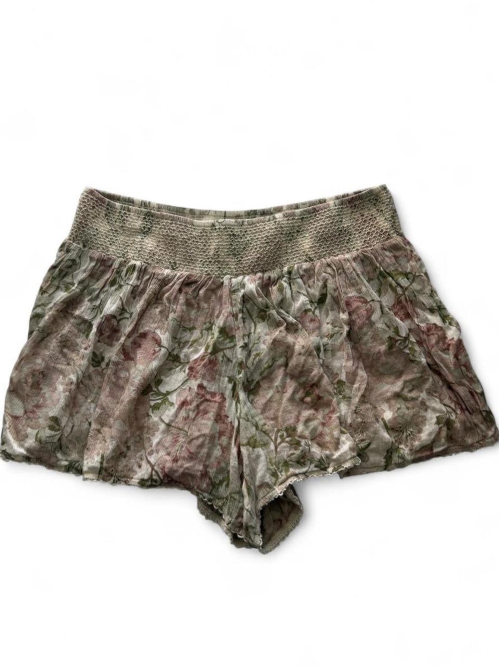 Denim & Supply Ralph Lauren Medium Floral Crochet Waist Shorts Boho Cottagecore